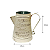 Vaso Jarro Decorativo de Metal Provençal Bege 22 cm - Imagem 3