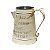 Vaso Jarro Decorativo de Metal Provençal Bege 22 cm - Imagem 4