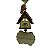 Pingente Decorativo de Madeira Casinha Verde Amor 39cm - Imagem 2