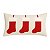 Almofada Retangular Boucle Bordada Meia Noel 49x25cm - Imagem 1
