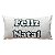 Almofada Retangular Boucle Bordada Feliz Natal 40X25 - Imagem 1