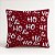 Almofada HoHoHo Tricot 50x50 Vermelho/Branco - Imagem 1