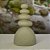 ESCULTURA DECORATIVA PEDRA I EM CERAMICA  27,5CM - Imagem 2