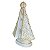 ESCULTURA NOSSA SRA APARECIDA BRANCA TRABALHADA EM BORDADO DOURADO 28CM - Imagem 3