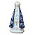 ESCULTURA NOSSA SENHORA APARECIDA COM RENDA AZUL DE 20CM - Imagem 1