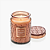 VELA POTE VIDRO G 100H TAMPA VIDRO GINGERBREAD CHALET 510g VOLUSPA - Imagem 2