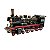 ESCULTURA LOCOMOTIVA MINIATURA VINTAGE RETRO METAL - Imagem 1