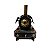 ESCULTURA LOCOMOTIVA MINIATURA VINTAGE RETRO METAL - Imagem 3