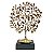 ESCULTURA ARVORE DA VIDA DECORATIVA EM METAL DOURADO 28X19X10CM - Imagem 2