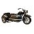 ESCULTURA MOTO MINIATURA SIDECAR EM METAL 18X37X23CM - Imagem 1
