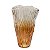 VASO DECORATIVO VIDRO FOSCO DEGRADE AMBAR 25X15X10CM - Imagem 1