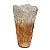 VASO DECORATIVO VIDRO FOSCO DEGRADE AMBAR 25X15X10CM - Imagem 2