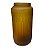 VASO DECORATIVO EM VIDRO MARROM FOSCO 28X16CM - Imagem 1