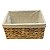 CONJ 03 CESTOS ORGANIZADORES PALHA FORRADOS EM TECIDO - Imagem 3