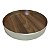 BANDEJA DECORATIVA EM METAL REDONDA ABS GIRATORIA 30CM - Imagem 2