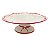 PRATO PARA BOLO CERAMICA C PE CHARLOTTE CEREJA LUIZ SALVADOR - Imagem 1