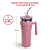 Copo Térmico com Canudo Aço Inoxidável 3 Camadas 1,2l Pink - Imagem 4