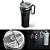 Caneca Termica com Alca Tampa e Canudo Inox Black 1,2L - Imagem 2