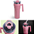 Caneca Termica com Alca Tampa e Canudo Inox Pink 1 2L - Imagem 2