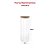 Pote de Vidro Mantimento 1400 ML Canelado Tampa de Bambu - Imagem 2