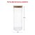 Pote de Vidro Mantimento 1000 ML Canelado Tampa de Bambu - Imagem 2