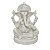 Escultura Ganesha M Branco em Po de Marmore 15cm - Imagem 1