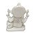 Escultura Ganesha M Branco em Po de Marmore 15cm - Imagem 3