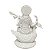 Escultura Sarasvati nova Branco em Po de Marmore 20cm - Imagem 3