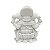 Escultura Ganesha M na lotus em Po de Marmore 14cm - Imagem 3