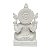 Escultura Ganesha Hindu (Branco) em po de Marmore 22cm - Imagem 3