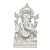 Escultura Ganesha Hindu (Branco) em po de Marmore 22cm - Imagem 1