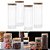 Kit 4 Potes Vidro Mantimento 1000 ML Canelado Tampa de Bambu - Imagem 1