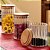 Kit 4 Potes Vidro Mantimento 800 ML Canelado Tampa de Bambu - Imagem 7