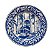 Prato Decorativo Portugues Artesanal Luiz Salvador MOD 9 - Imagem 1
