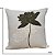 ALMOFADA EM LINHO LOTUS BOTANICO VERDE 50X50 - Imagem 3
