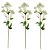 kit 3 FLORES PERMANENTE HASTE FLORES DENTE DE LEAO 25 CM - Imagem 1