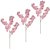 kit 3 HASTES FLOR CEREJEIRA DECORATIVO (ROSA) 95cm - Imagem 1