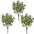 KIT 3 FOLHAGENS GRASS PLASTICO VERDE OUTONO 33CM FLORARTE - Imagem 1