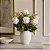 KIT 2 BUQUES DE FLORES ROSA BOTAO X10 BRANCO OUTONO 50cm - Imagem 2