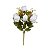KIT 2 BUQUES DE FLORES ROSA BOTAO X10 BRANCO OUTONO 50cm - Imagem 3