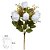 KIT 2 BUQUES DE FLORES ROSA BOTAO X10 BRANCO OUTONO 50cm - Imagem 4