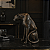 ESCULTURA DECORATIVA LEOPARDO EM RESINA PRETO 71,3CM - Imagem 2