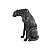 ESCULTURA DECORATIVA LEOPARDO EM RESINA PRETO 71,3CM - Imagem 1