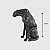 ESCULTURA DECORATIVA LEOPARDO EM RESINA PRETO 71,3CM - Imagem 3