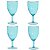 KIT 4 TACAS ACRILICO 400ml MARTELADO (AZUL) FLORARTE - Imagem 1