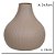 VASO DECOR CERAMICA MARROM 24,5CMX21CM FLORARTE - Imagem 1