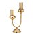 CANDELABRO DECORATIVO EM METAL DOURADO - Imagem 1