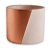 CACHEPOT GEOMETRICO NUDE E COBRE EM CIMENTO - Imagem 1