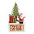Calendario Noel Gift Wood Vermelho e verde - Imagem 1