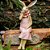 ESCULTURA COELHA SENTADA FEMALE RABBIT ON SHELF - Imagem 3